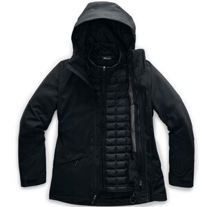 The North Face, ThermoBall Eco Snow Triclimate Jacket, TNF BLACK, XL, Women's